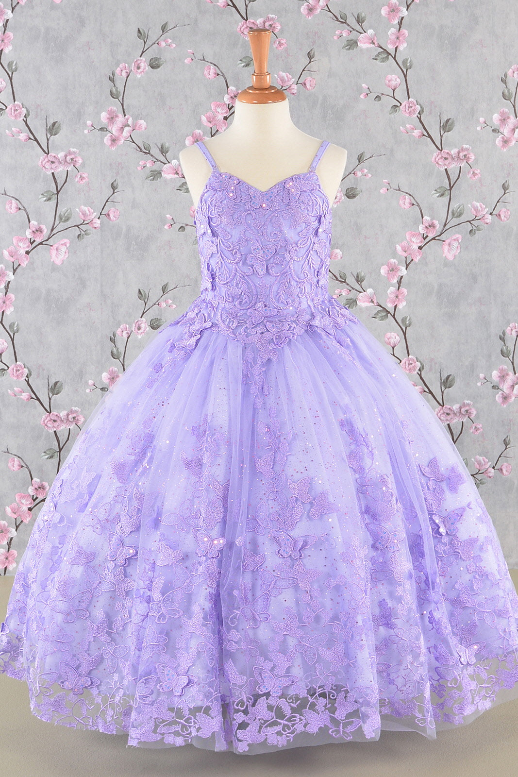 3-D Butterfly Sequin Mesh Kids