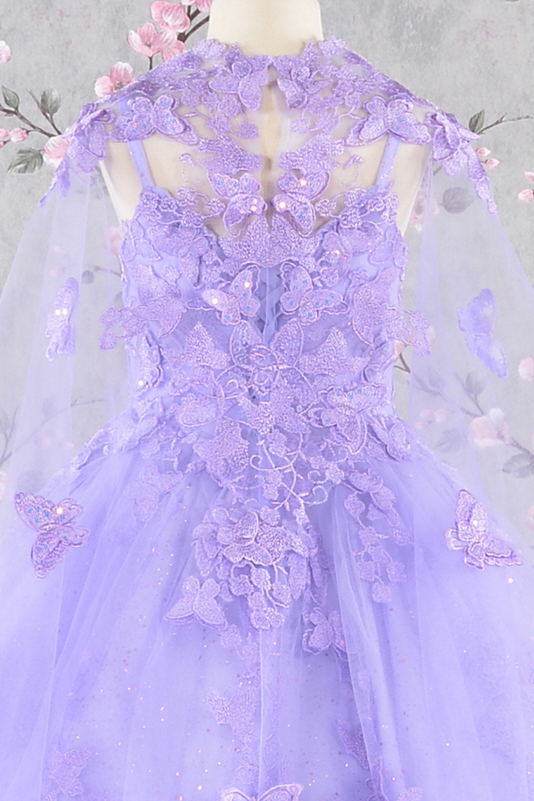 3-D Butterfly Sequin Mesh Kids