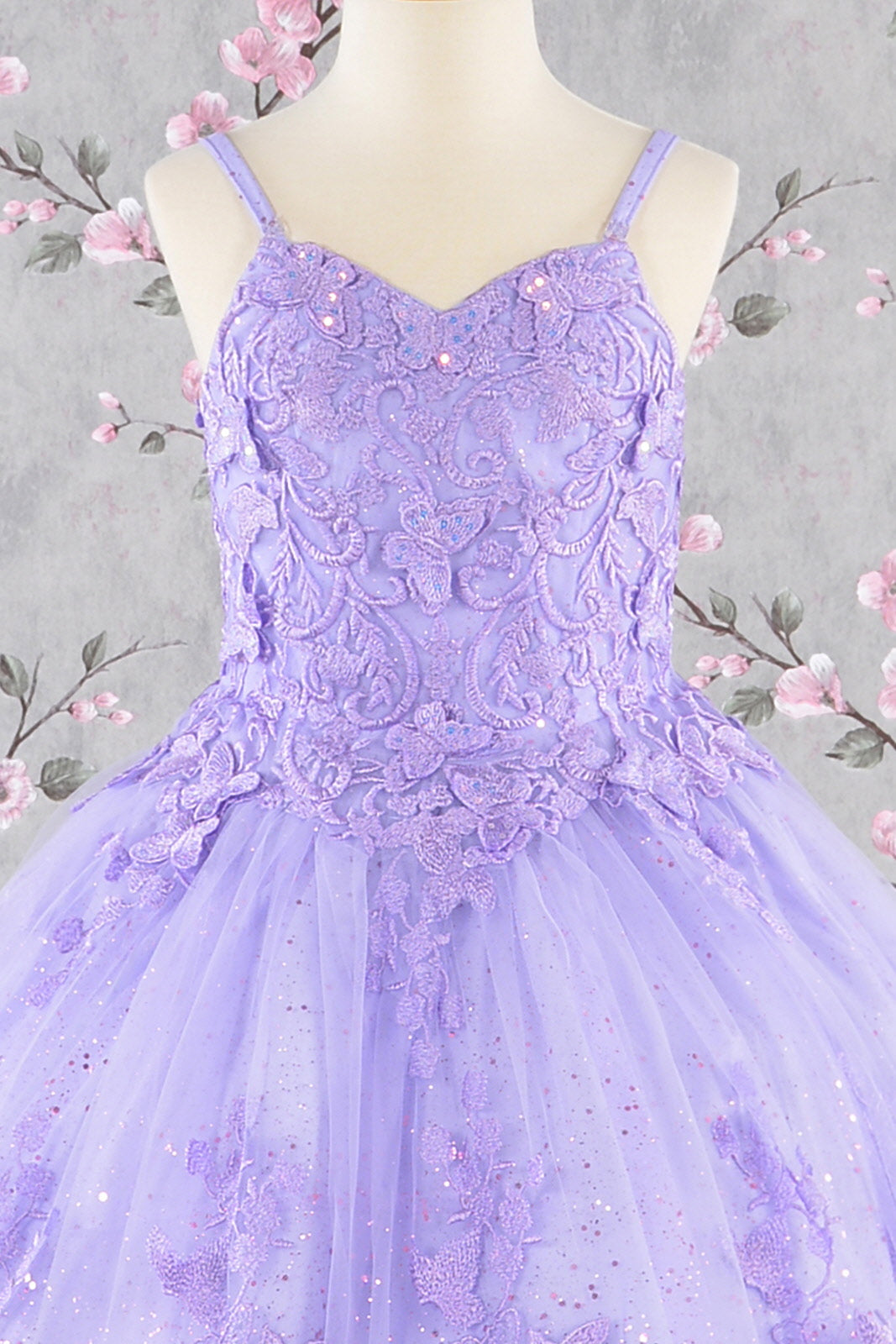 3-D Butterfly Sequin Mesh Kids