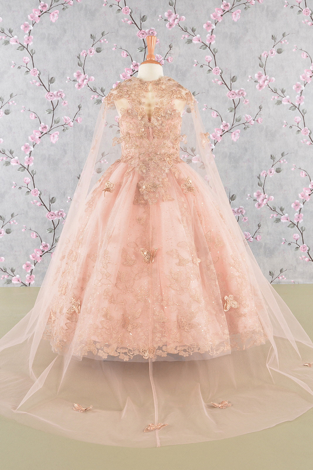 3-D Butterfly Sequin Mesh Kids