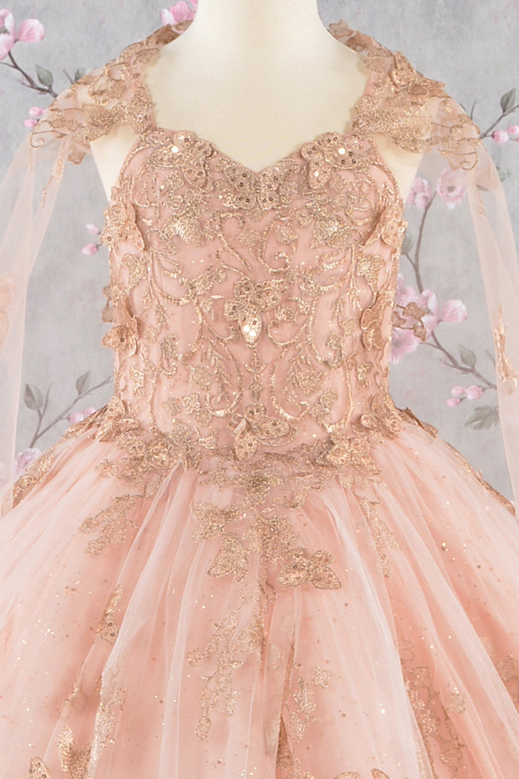 3-D Butterfly Sequin Mesh Kids