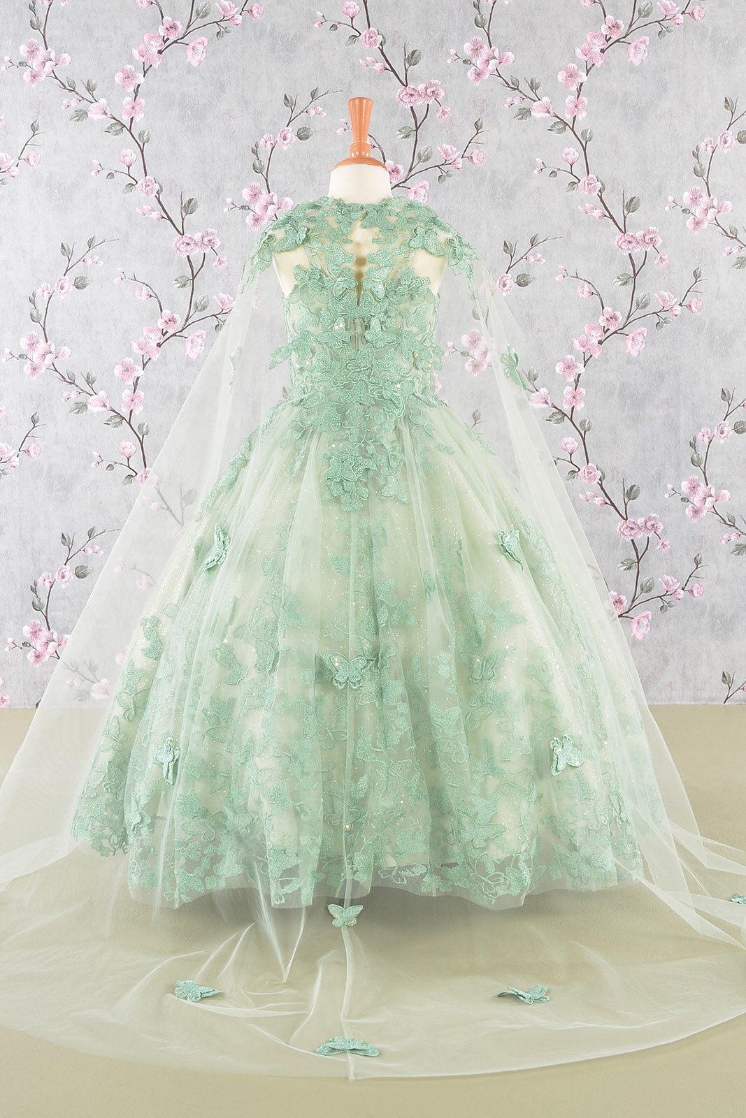 3-D Butterfly Sequin Mesh Kids