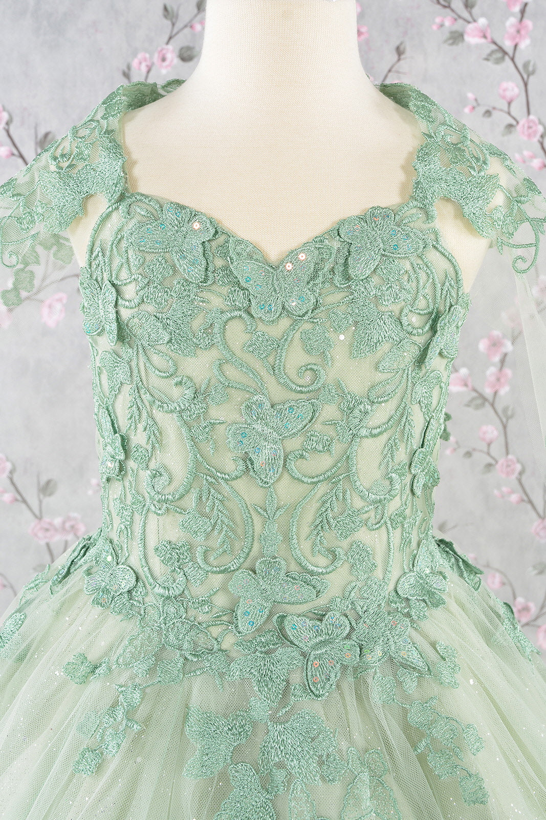 3-D Butterfly Sequin Mesh Kids